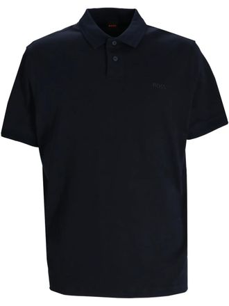 BOSS cotton polo shirt - Blue