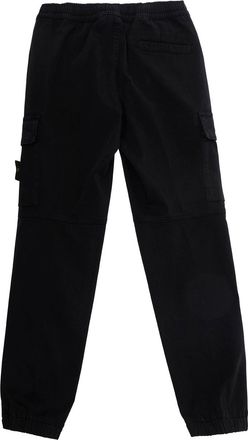 Stone Island Boys Trousers Black Cotton