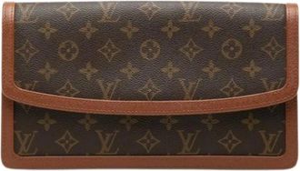 Louis Vuitton Pre-owned Clutches, female, Brown, Size: ONE SIZE Pre-owned Fabric Clutch