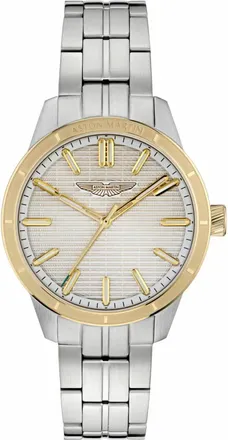 Aston Martin AML Icon Quartz Horloge - Heren - Accessoires - Grijs - Maat: ONE Size