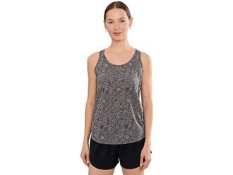 Royal Robbins Featherweight Tank Top Womens Clothing Charcoal Heather Sunburst Print : LG, Polyester/Cotton