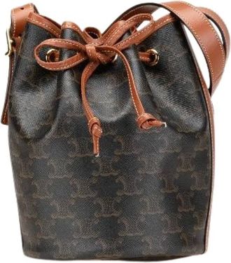 Celine Pre-owned Bucket Bags, female, Brown, Size: ONE SIZE Pre-owned Plastic Bucket Bag