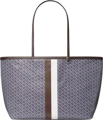 Tory Burch Racer Tote - Dames - Shoppers - Blauw - ONE Size - Tassen