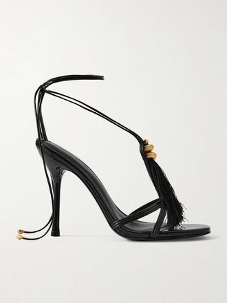 Cult Gaia Sandali In Pelle Con Decorazioni Farah - Nero