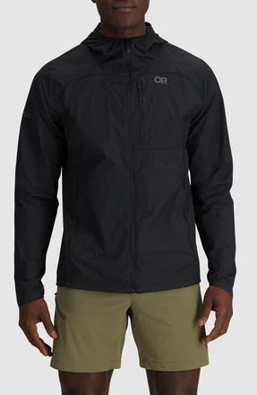 Outdoor Research Shadow Wind Zip-Up Hoodie in Black at Nordstrom, Size Xx-Large