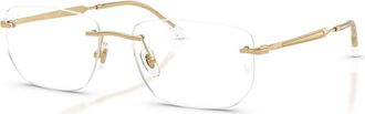 Ray-Ban 54mm Irregular optical glasses in Gold at Nordstrom