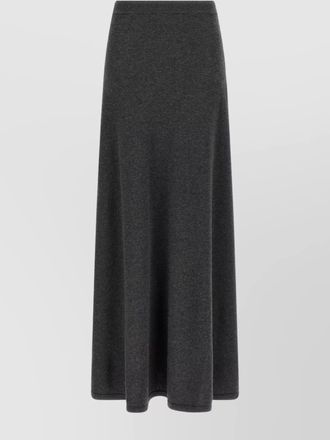 Balenciaga wool straight maxi a-line skirt