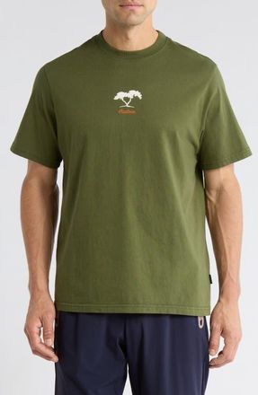 Malbon Golf Torrey Pines Bermuda 858 Graphic T-Shirt in Moss at Nordstrom, Size X-Large