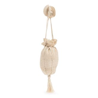 Ulla Johnson Tassen, Dames, Beige, ONE Size, Katoen, Mermaid Bag