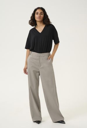 Kaffe Casual broek Regular fit Elephant Skin grey