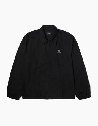 HUF Mens HUF SET Triple Triangle Shop Jacket - Black - Size: 38/Regular
