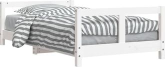 vidaXL Estructura De Cama Para Ni&ntilde;os Madera De Pino Blanco 80x160 Cm Vidaxl