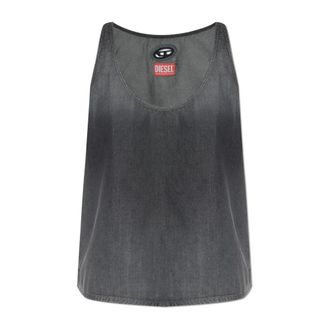 Diesel Tops, Dames, Grijs, XS, Denim, De-Misy-S Top