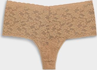 Hanky Panky Womens Stretch lace high-waist thong Nylon