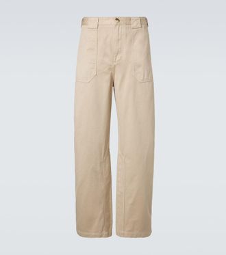 Loewe Paulas Ibiza cotton canvas straight pants