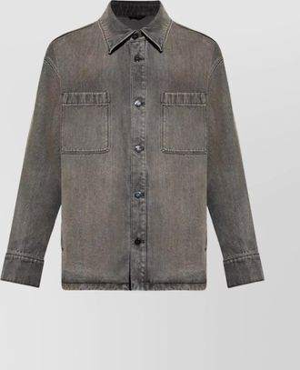 Fendi denim jacket with collared design and pockets