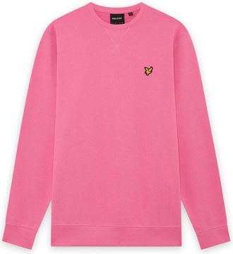 Lyle & Scott Sweatshirt met ronde hals - Heren - Sweatshirts - Roze - XL - Katoen - Hoodies & sweatvesten