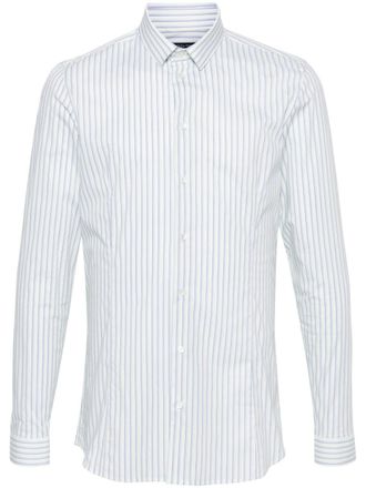 Patrizia Pepe Gestreept popeline overhemd - Groen