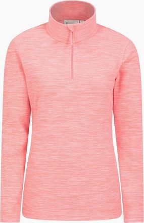 Mountain Warehouse Womens Mountain Warehouse Womens/Ladies Snowdon Melange Fleece Top - Pink/Orange/Red - Size: 18