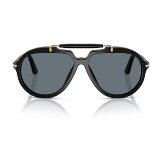 Persol Sunglasses, unisex, Black, Size: 57 MM Po0202S Full Rim Sunglasses