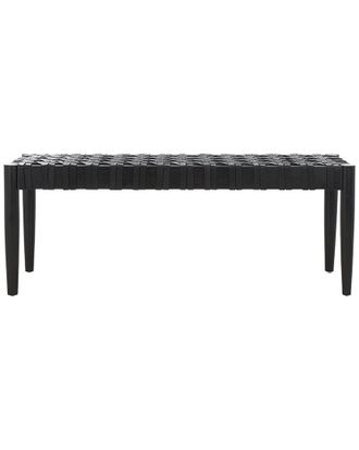 Safavieh Walda Leather Woven Bench