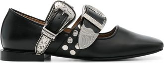 Toga Archives Ballerine con fibbia - Nero