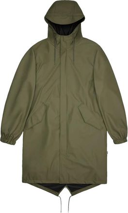 Rains Minimalistische Fishtail Parka - Heren - Regenjassen - Groen - XS - Jassen