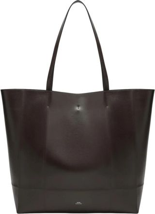 Toteme Roam Leren Tote - Dames - Shoppers - Bruin - ONE Size - Leer - Tassen