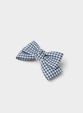 Simons Womens Gingham bow barrette