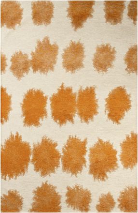 Novatrend Alfombra moderna de tejido plano naranja 140x200 cm