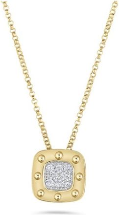 Roberto Coin Pois Moi 18kt Yellow Gold Diamond Pendant Necklace