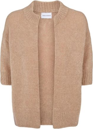 Americandreams Alessia Cardigan - Dames - Vesten - Bruin - M - Wol - Truien & Vesten