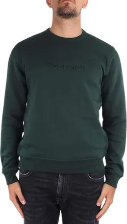 Woolrich Heren, Sweatshirts & Hoodies, Groen, Maat: XL Katoen