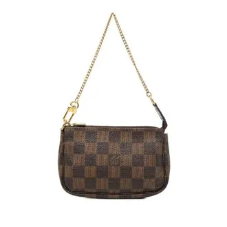 Louis Vuitton Pre-owned Mini Bags, female, Brown, Size: ONE SIZE Pre-owned Damier Mini Pochette Accessoires Pouch