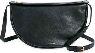 Mansur Gavriel Moon Calfskin Leather Crossbody Bag in Black at Nordstrom