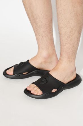 Versace Rubber Flip-flops, Mens, Black