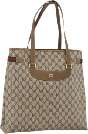 Gucci Pre-owned Tote Bags, female, Beige, Size: ONE SIZE Pre-owned Tote Bag