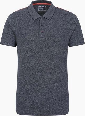 Mountain Warehouse Mens Mountain Warehouse Mens Cordyline Textured Polo Shirt - Navy - Size: 46