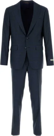 Canali Navy Blue Wool Suit