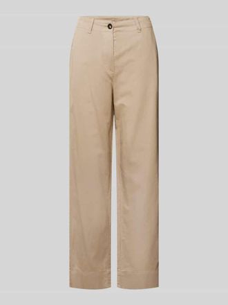 Marc O'Polo Tapered Chino aus Baumwoll-Lyocell-Leinen-Mix in Beige, Gr&ouml;&szlig;e 34