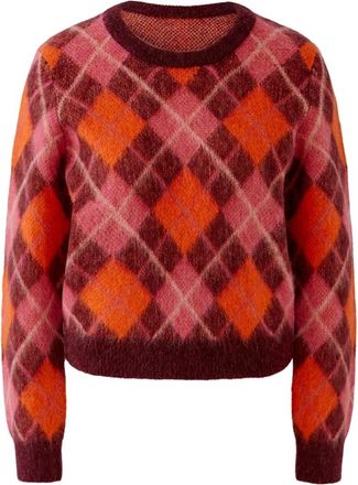 Oui Ronde hals gebreid - Dames - Ronde hals truien - Veelkleurig - M - Truien & Vesten
