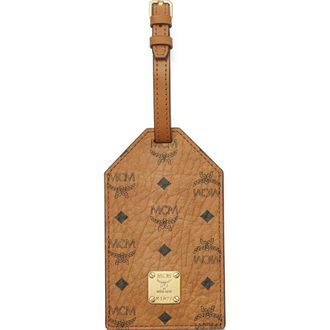 MCM Ottomar Luggage Tag in Visetos in Brown at Nordstrom