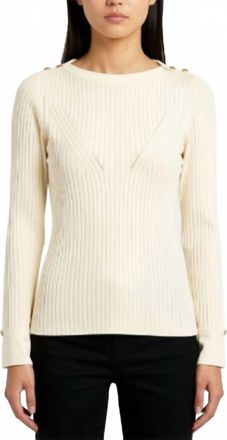 Esqualo Knit Top In Off White