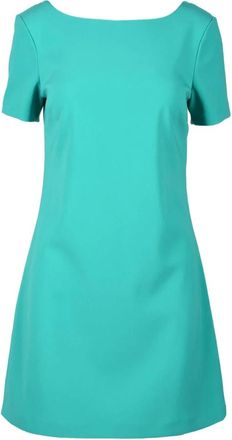 Patrizia Pepe Damesjurk - Dames - Korte kleedjes - Groen - S - Polyester - Kleedjes