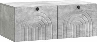 vidaXL Mueble Para Tv De Pared Gris Hormig&oacute;n 78,5 X 41 X 30 Cm Vidaxl