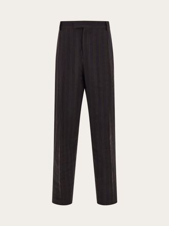 Ferragamo Men Relaxed tailored trouser Brown