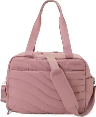 Baggallini Set Wave Weekender in Rose Quartz Wave Puff at Nordstrom