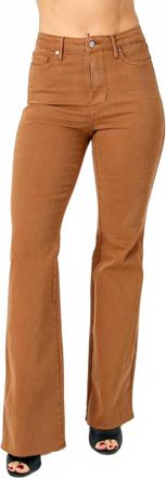 Judy Blue Emily High Rise Flare Jeans In Brown