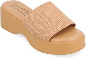 Journee Collection Emani Sandal in Tan at Nordstrom Rack, Size 9.5