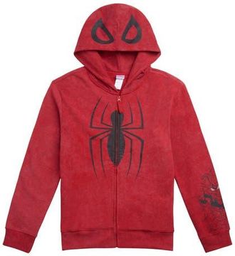 MARVEL Spider-Man Cosplay Zip-Up Hoodie in Spider-Man Red at Nordstrom, Size Xx-Large
